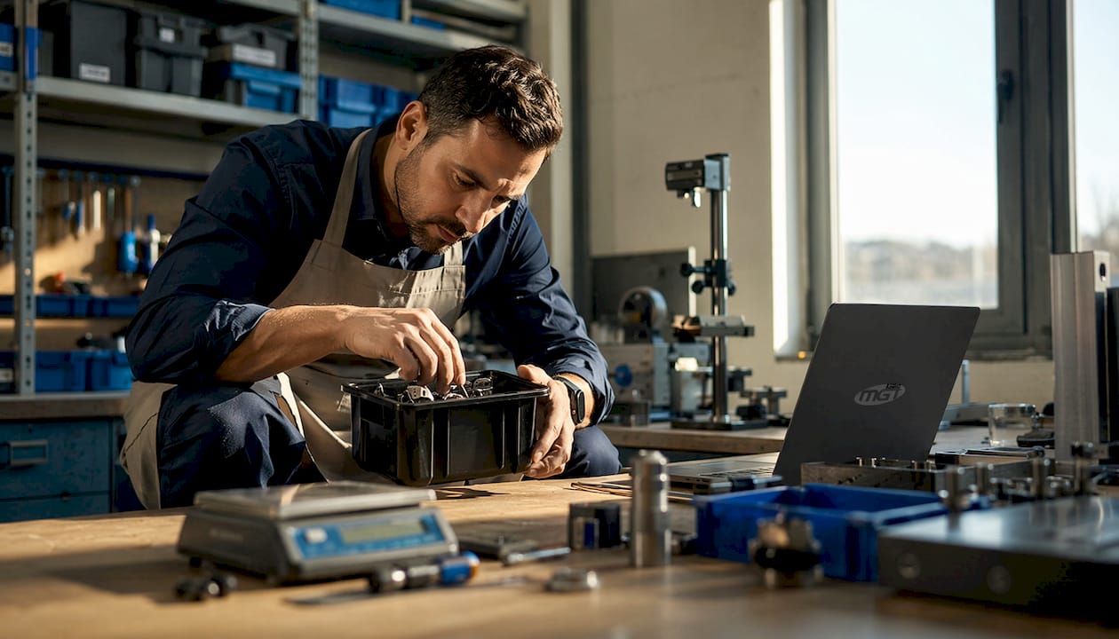 Addetto alla gestione dei materiali in una piccola realtà industriale