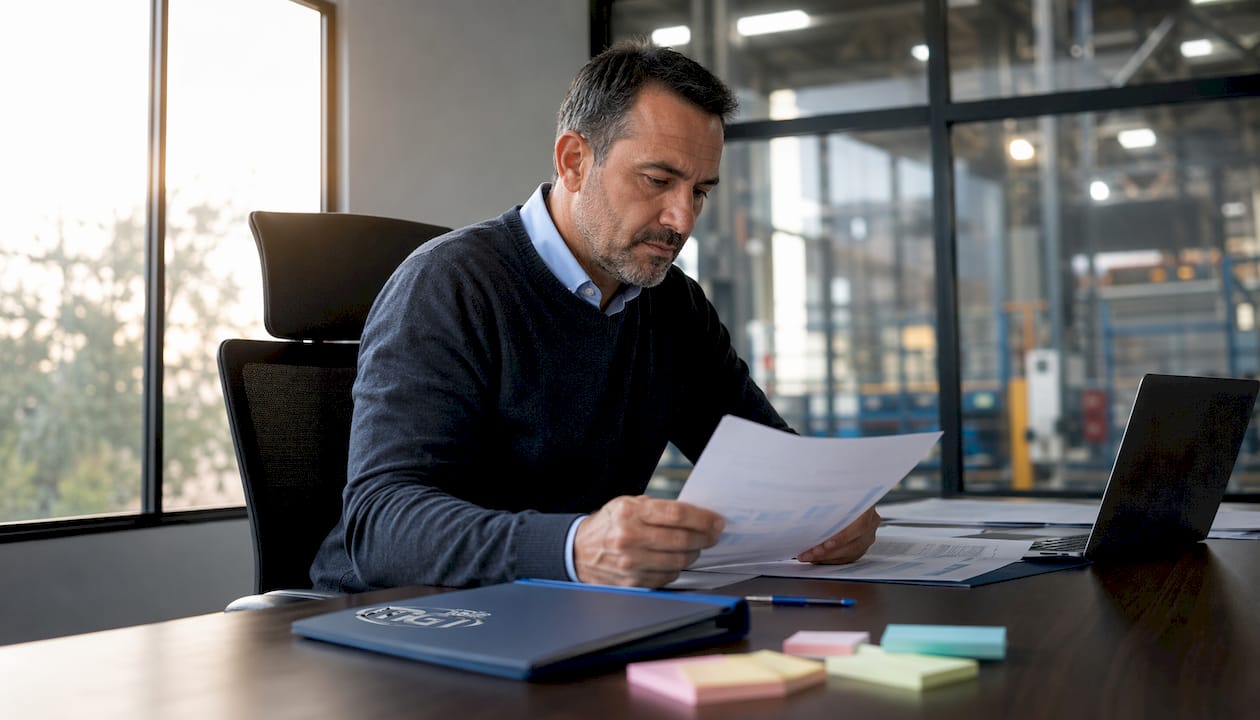 Il responsabile di produzione sta analizzando i report sulla tracciabilità per assicurarsi che tutto sia sotto controllo.