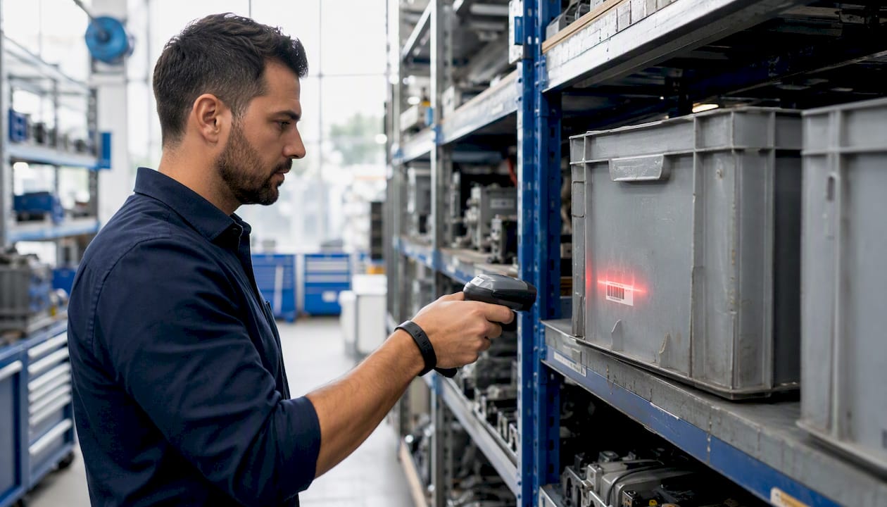 Operatori che controllano e analizzano i materiali durante la fase di produzione
