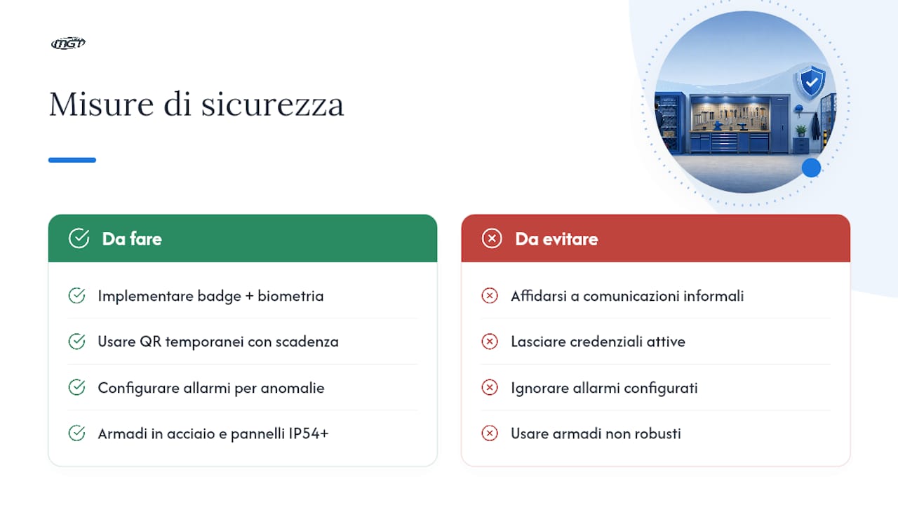 Misure di sicurezza avanzate contro furti e accessi non autorizzati — overview diagram