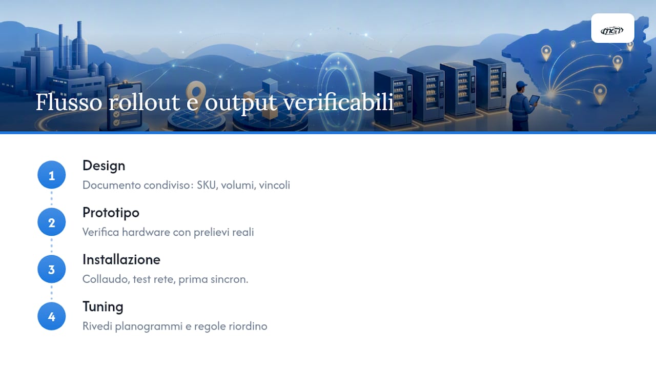 Le quattro fasi del rollout del vending industriale
