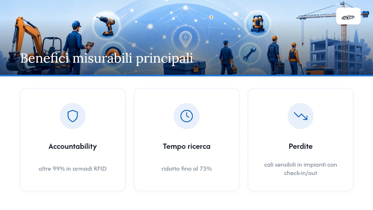 KPI misurabili per la tracciabilità degli utensili