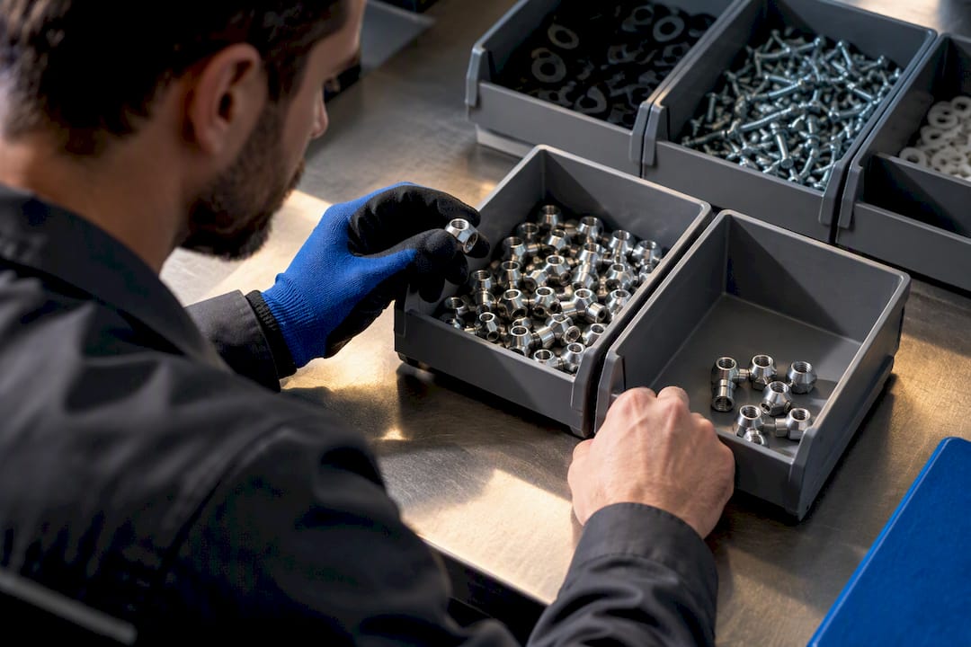 Ispezione visiva dei materiali di consumo industriali