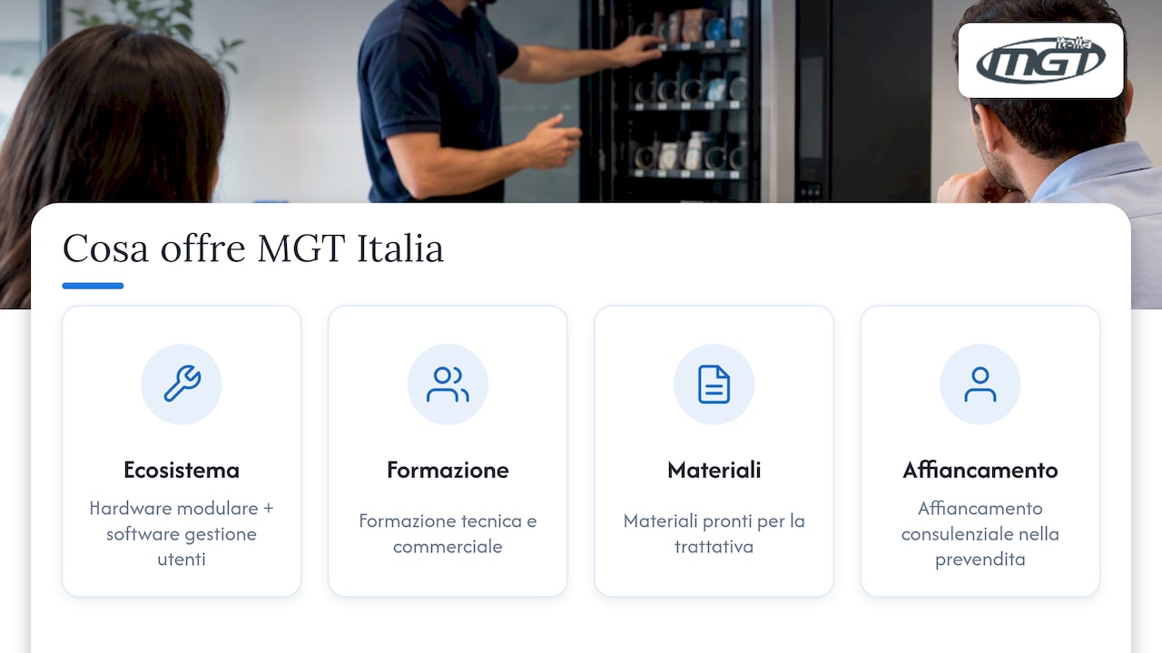 Perché MGT Italia è un partner adatto per il canale — overview diagram