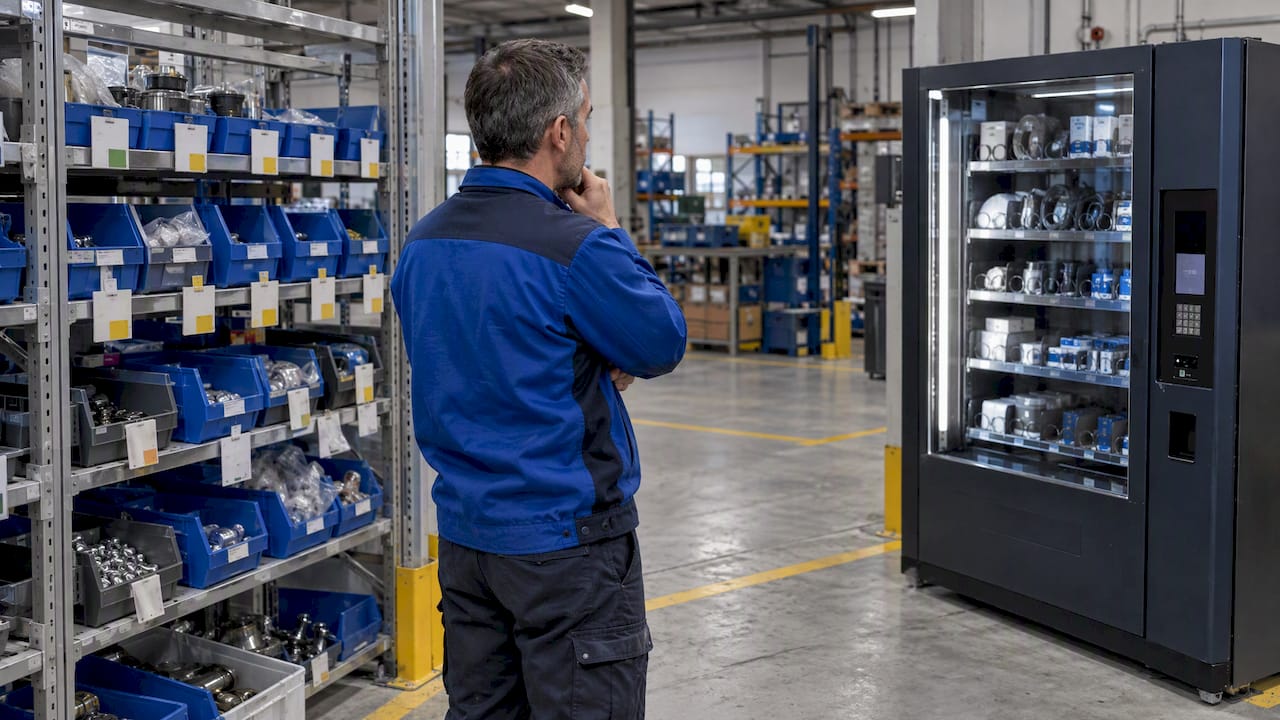Confronto tra Kanban e vending in fabbrica